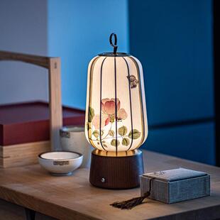 宋代美学充电手绘提灯国风中式复古台灯卧室床头高级氛围感摆件