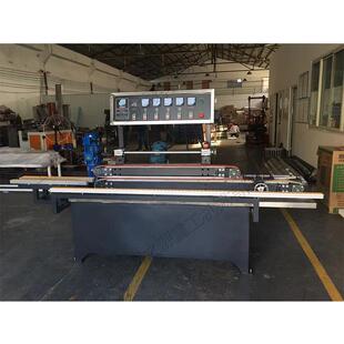 玻璃厂用直线磨边机橱柜门晶钢门玻璃倒角机四头玻璃柜门磨边机