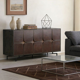 北欧老钱风/北欧表情实木电视柜宾纳进口迈尔斯餐边柜客厅斗柜