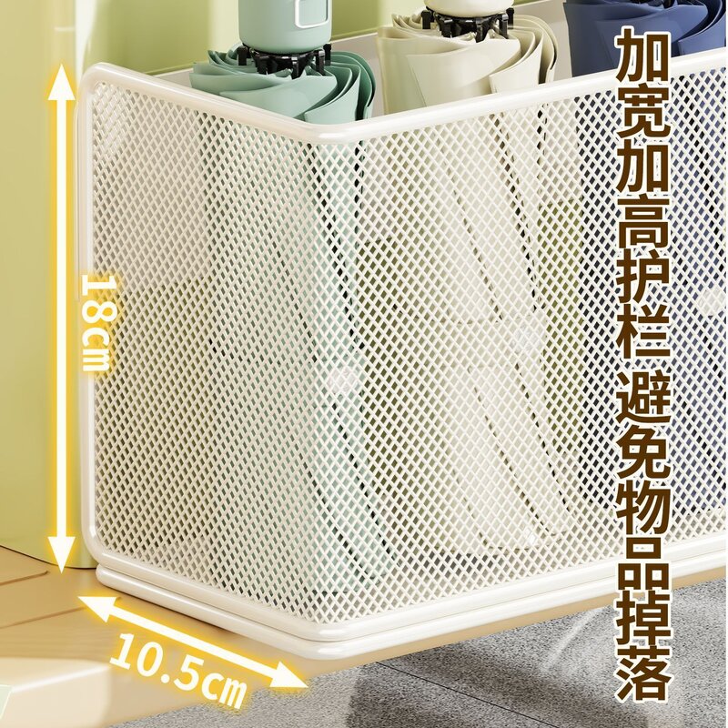 代步车车内雨伞水杯收纳架强磁免打孔通用收纳筐家用门后雨伞架子