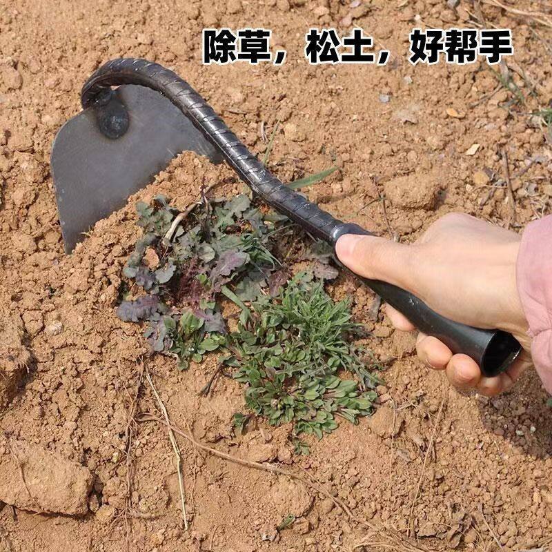 锄草锄头农用农具耙子木柄园林园艺工具种菜除草锄头锄地文创用品