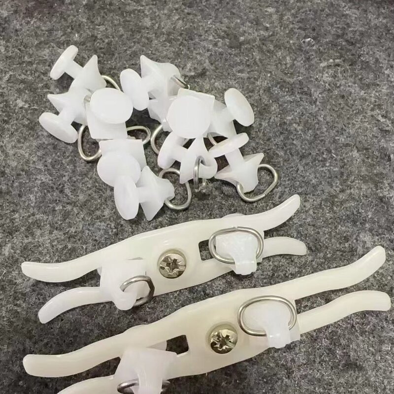 窗帘通用防漏光交叉闭合器轨道滑轮定位卡扣