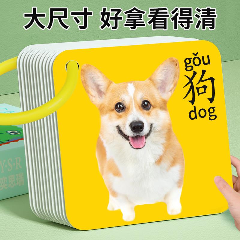 动物卡片早教认知启蒙书儿