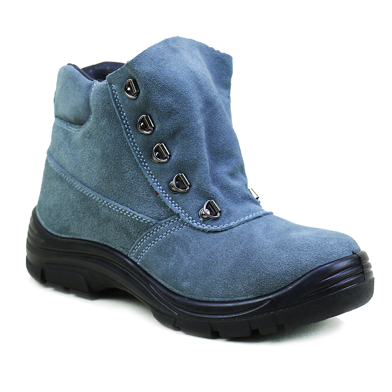 热销劳保工作电焊工鞋秋高帮劳动鞋单棉鞋男耐高温钢板电焊防烫连