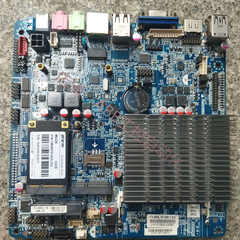 极速研域a工f控J1800主板ITX-M56_18 VER16D 完好