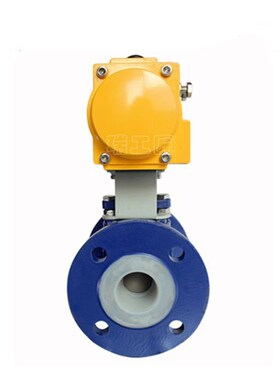 气动衬四氟球阀 Q641F46 衬氟C气动球阀 耐酸碱耐腐蚀气动球阀 气