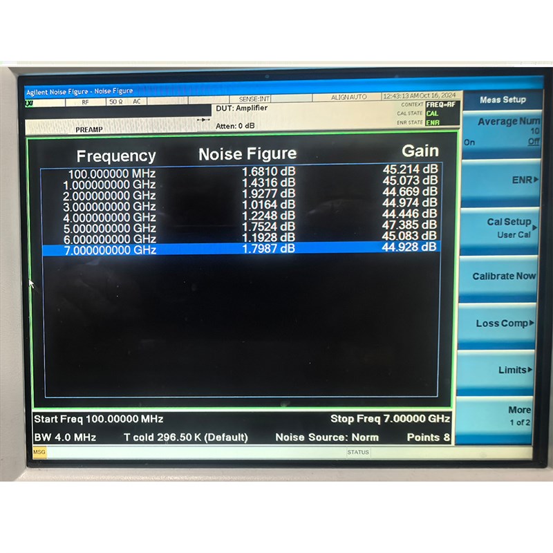 100MHz-6GHz l45dB NF:1.5dB P1dBm:21dBm 射频宽带低噪声放大器