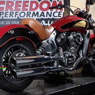 Freedom印第安侦察兵轻骑兵改装电镀斜K切尾段排气筒 低沉后段排