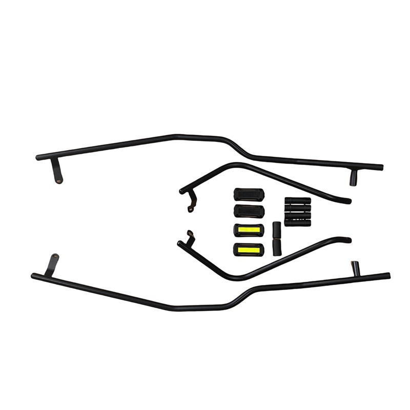 适用踏板摩托车速道VD125/HJ1D25T-53碳钢保险杠改装前后护杠