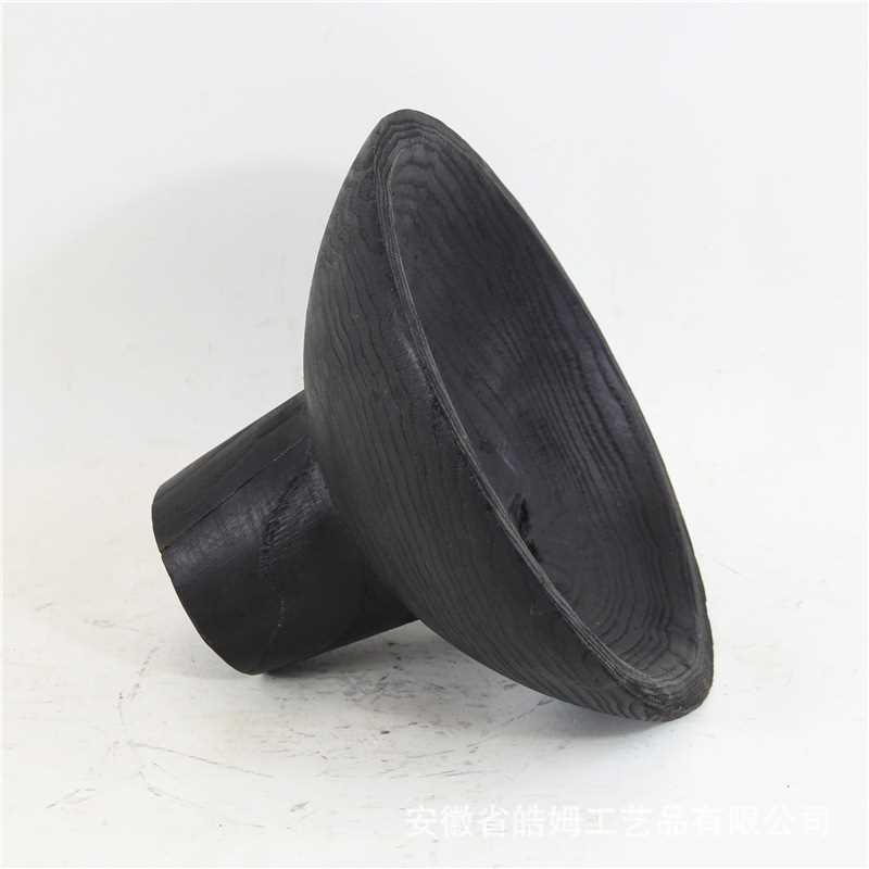 销售手工创意新中式碳化栗木托盘果盘家居别墅艺术装饰摆件