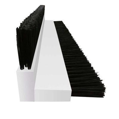 工业  耐高温密封pp尼龙丝刷排毛刷长条清洗防尘刷T条pvc除板灰挡