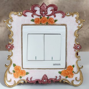 switch resin stick wall stic Euroapean socket creative