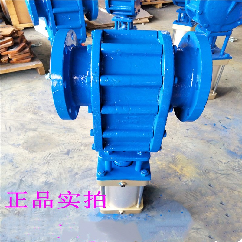 Z644Y-10C气动铸钢平行双闸板合金闸阀DN40-350高温耐.磨进出料阀