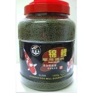 专用浮水 p鱼饲料鱼锦鲤性1500g鱼金鱼鱼食增色 精灵
