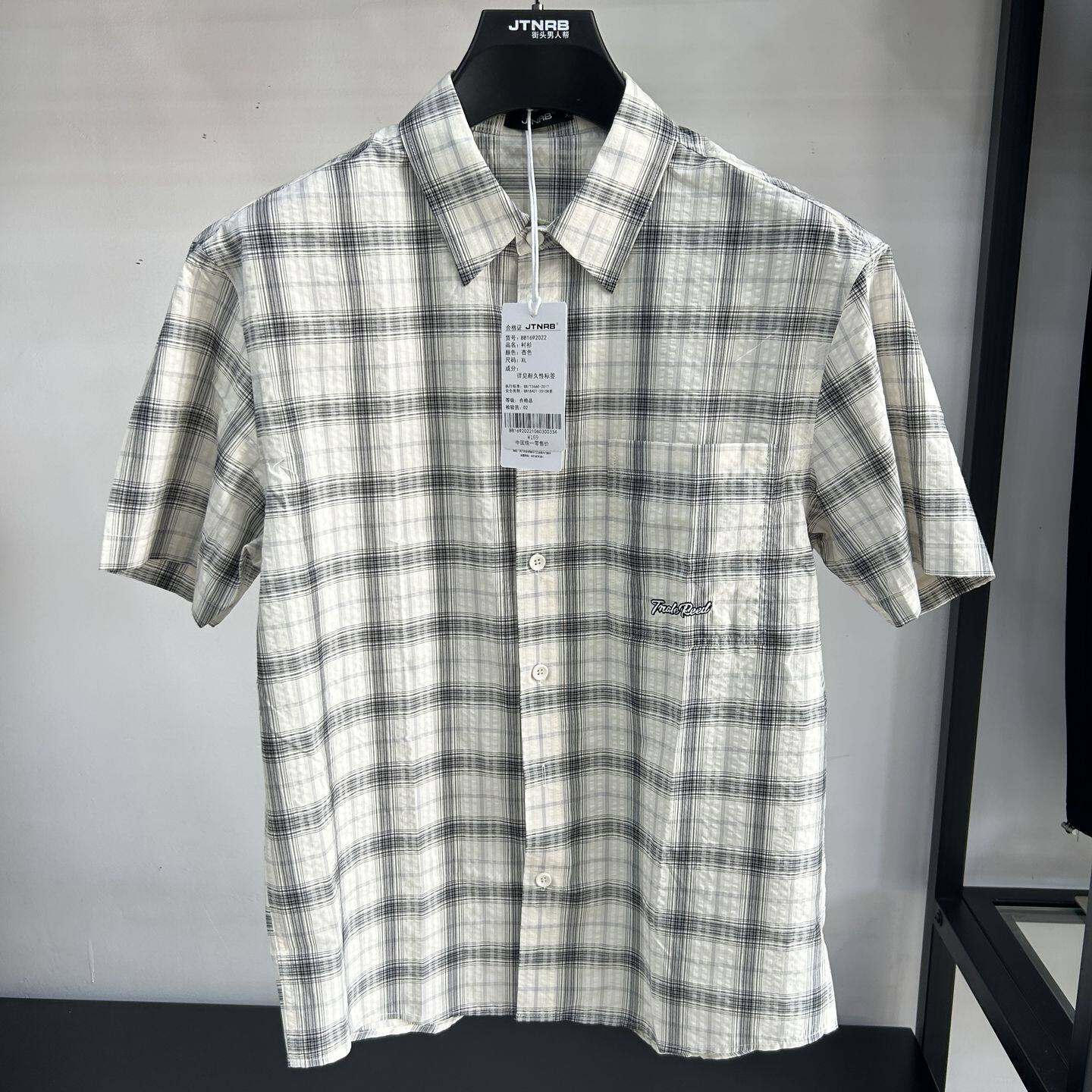 街头男人帮正品2026年夏季新款男士短袖衬衫BB1692022