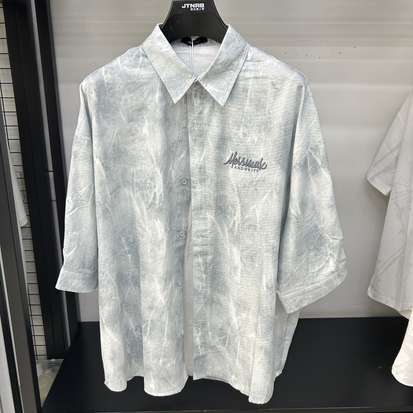 街头男人帮正品2026年夏季新款男士短袖衬衫外套BB3792690