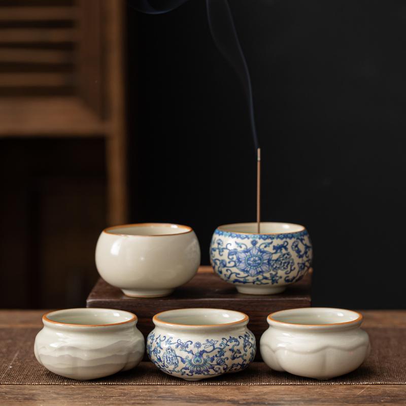 敦铭堂米黄汝窑香托线香插香座