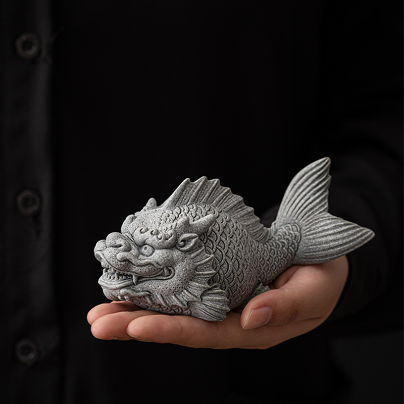 敦铭堂青砂石鱼缸造景客厅