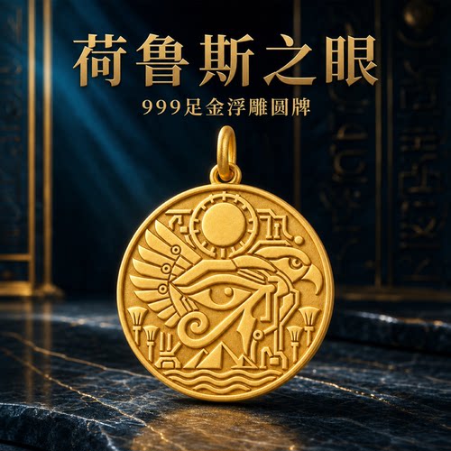 荣耀古埃及荷鲁斯之眼黄金吊坠