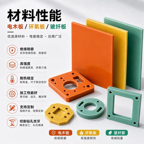 FR-4水绿色玻纤板3240黄色环氧板G10黑色绝缘板 橘红色电木板加工