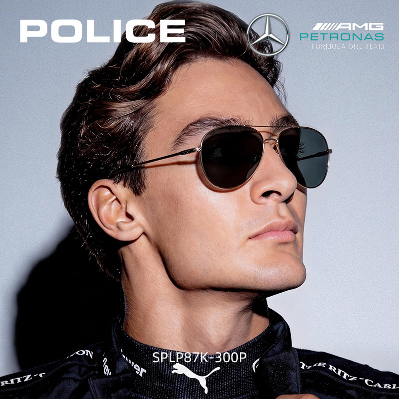 POLICE飞行员墨镜男款偏光近视太阳镜徒步护目镜时髦大牌防紫外线