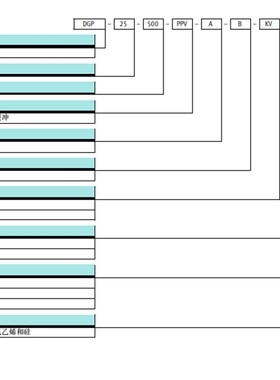 DGP25机械式f无杆气缸32-100-200-300-4 500-PPV-A-B-KV--KH-GK-D