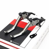 适用隆鑫b无极SR4MAX改装 两指刹车手把牛角车把拉杆手 铝合金短款