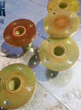 污水处理厂耐温90度DN80玻璃钢法兰短接10公斤压力玻.璃钢法兰盘