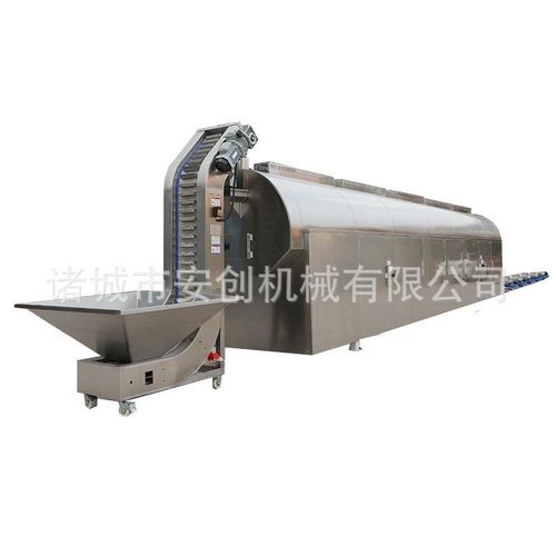 大型连续式炒瓜子k机器 多功能电磁炒腰果流水线 花生杏仁炒货机