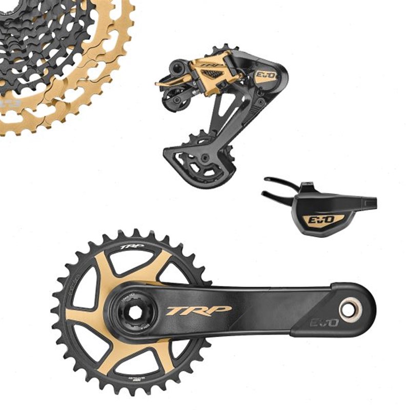 TRP EVO变速套装12速M9050山地F软尾变速器碳纤维曲柄后拨棘轮结