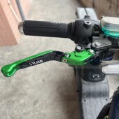 适用深远四季 铝合金牛角刹车离合手把手柄 g星格士铃009电动车改装