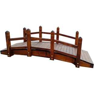 庭院防腐木桥户外木桥景观拱桥小桥中式木桥园P林木桥造景桥可定