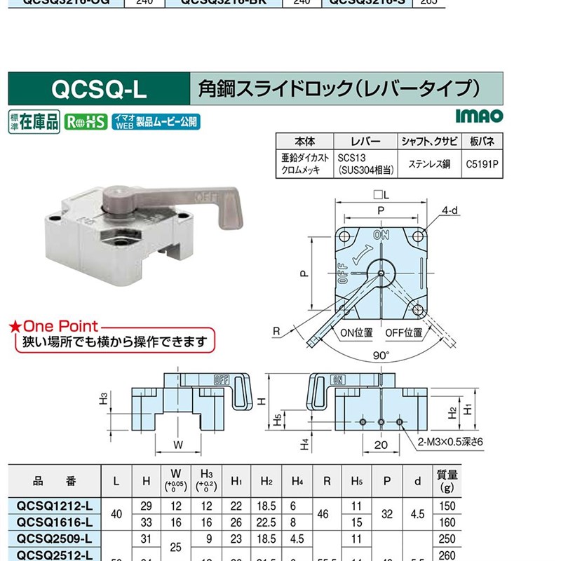 QCSQ1212/1j616/2509/2512/3212/3216 角钢滑动锁紧器今尾imao