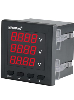 品质优良 MH96-3AV三u相四线电压表三相数显电压表智能交流电压表