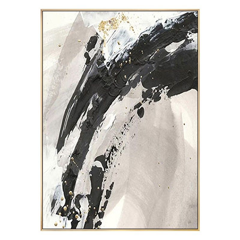 油画手绘黑白抽象大副玄关装饰画客厅沙发背景墙挂U画走廊壁画定,家居饰品,油画,淘宝优惠券,粉丝福利购,淘宝优惠卷