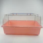 仓鼠笼子全透明透塑料基础笼小宠饲养箱豪N华别墅亚克力高金丝熊