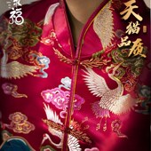 推荐 全套寿衣女h士男老年人老人高档寿终M服七件套送老衣服死人丧