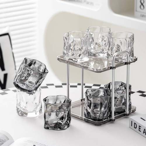 现货速发水壶水杯家用o杯子套装喝水玻璃杯客厅耐高温茶杯待客杯