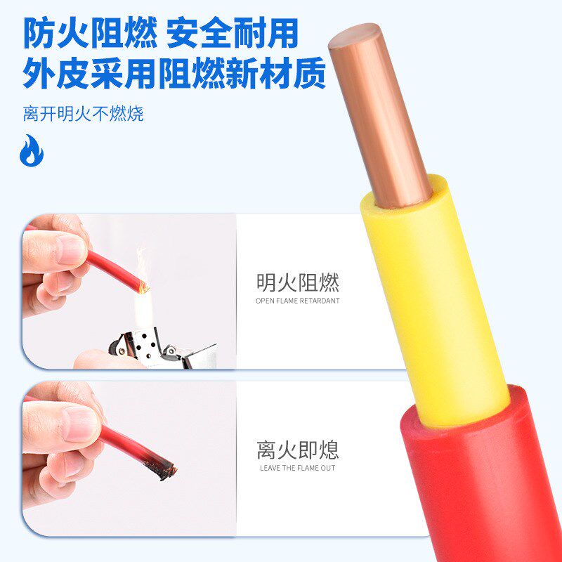 金联宇电缆国标BVV家装电线t1.5 2.5 4 6平方铜芯阻燃