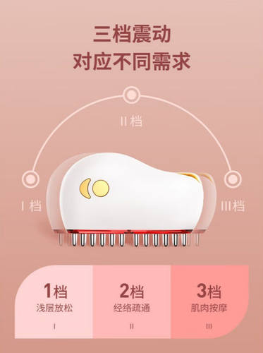 小海豚经络刷疏通仪淋巴按摩器电动部脖子全L身【微电+红外+发热+