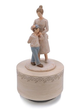 Music Box Ms Day Gift Hovme imitatoon Wood Resin Crafts Rot