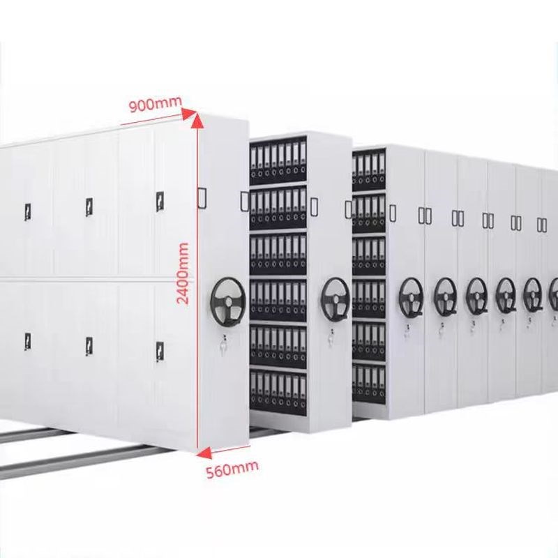 密集柜档案室电动密集p架手摇移动病案档案柜凭证柜智能文件柜货