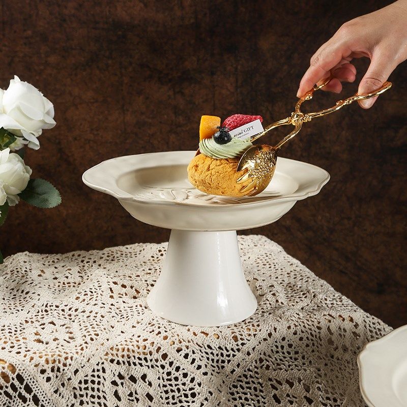 法式浮雕复古水果托盘下午茶点心甜E品盘创意高脚托盘婚礼茶歇盘,餐饮具,果盆/果盘/果篮,淘宝优惠券,粉丝福利购,淘宝优惠卷
