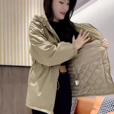 英玳加棉冲锋衣女保暖风棉服