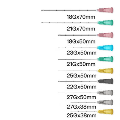 微整钝口针一次性顿针18G21G22G23G25G27G30G无痛小针头4/13/25mm