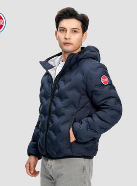 COLMAR意大利进口保暖休闲百搭宽松男士轻奢羽绒服短款羽绒服