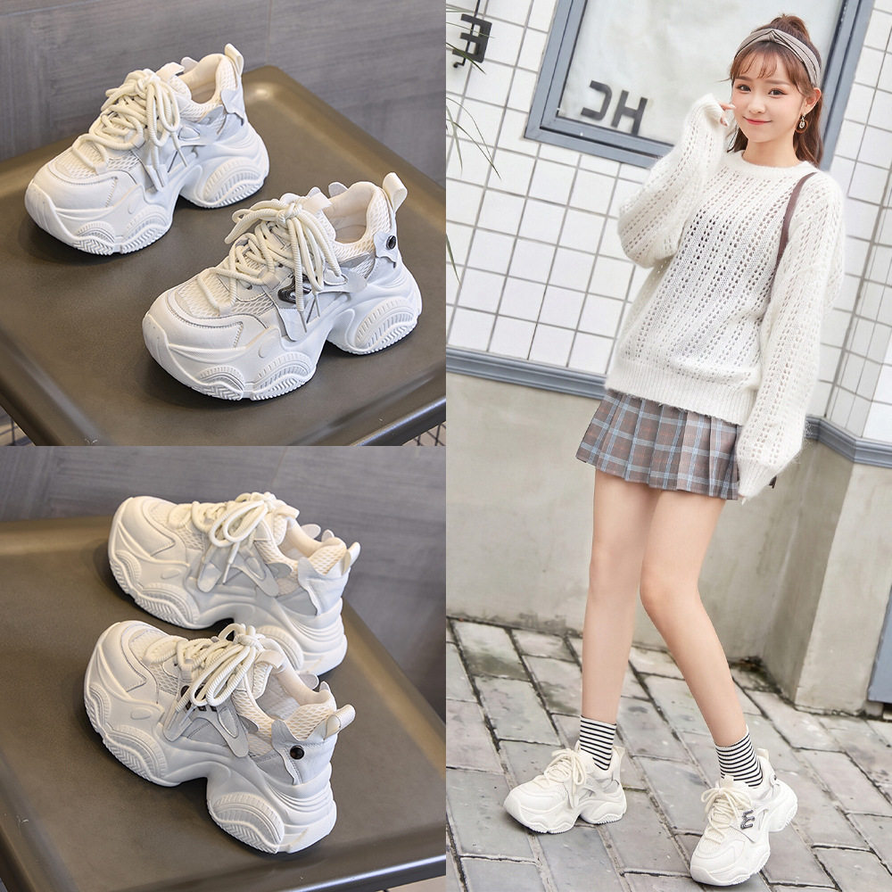 8cm厚底内增高老爹鞋女运动鞋