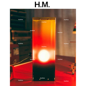 光轴落日氛围灯 设计师摆件卧室高级感小夜灯 可升降夕阳红台灯