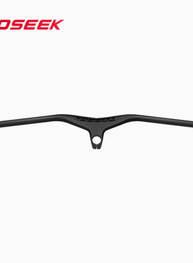 TOSEEK山地车一体把碳纤维破风直把负17度车把自行车把横改装配件