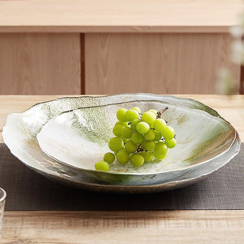 ARDAaCAM彩箔水果盘客厅家用酒店冷食盘子现代简约玻璃大果盆ins,餐饮具,果盆/果盘/果篮,淘宝优惠券,粉丝福利购,淘宝优惠卷